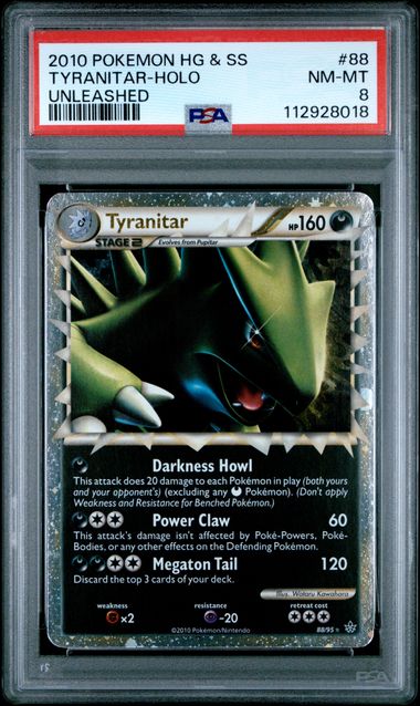 Tyranitar Prime Unleashed PSA 8