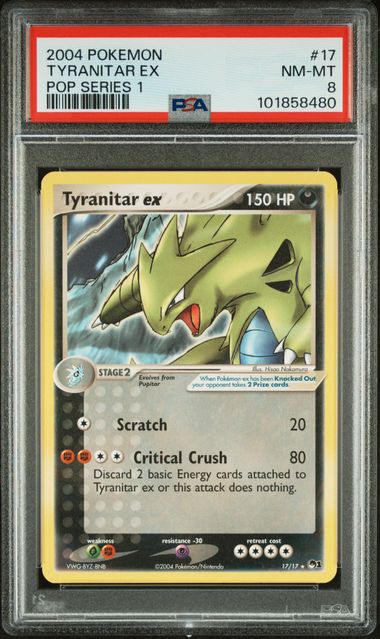 Tyranitar ex POP Series 1 PSA 8