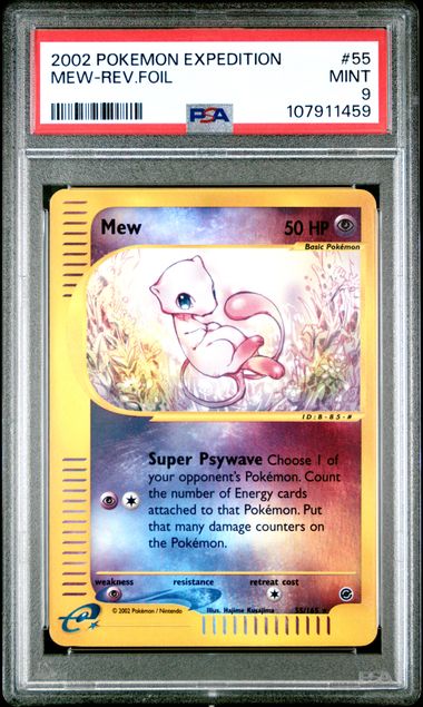 Mew Reverse Holofoil Expedition PSA 9