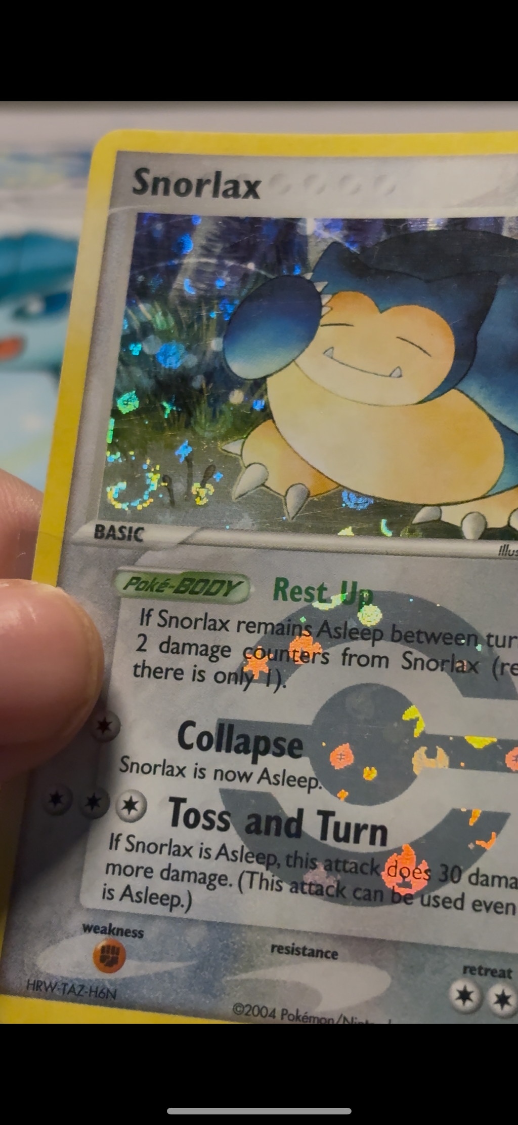 Snorlax Reverse Holofoil 15/112 (NM) (EX FireRed & LeafGreen) (Swirl)