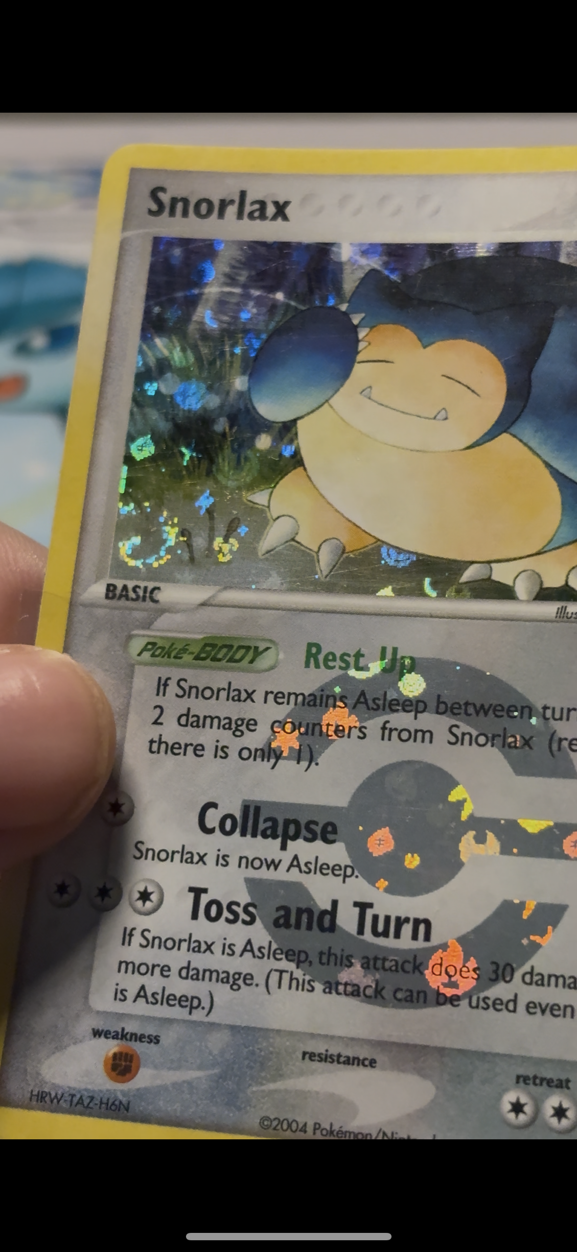 Snorlax Reverse Holofoil 15/112 (NM) (EX FireRed & LeafGreen) (Swirl)