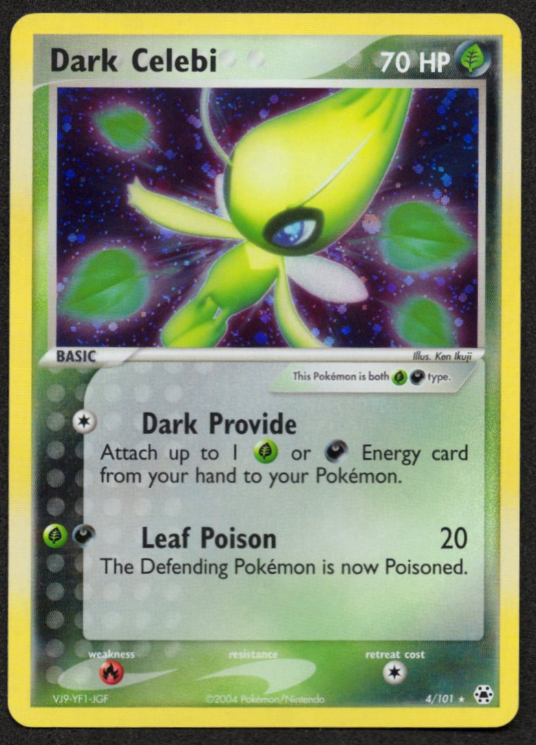 Dark Celebi Holofoil 4/101 (NM) (EX Hidden Legends)