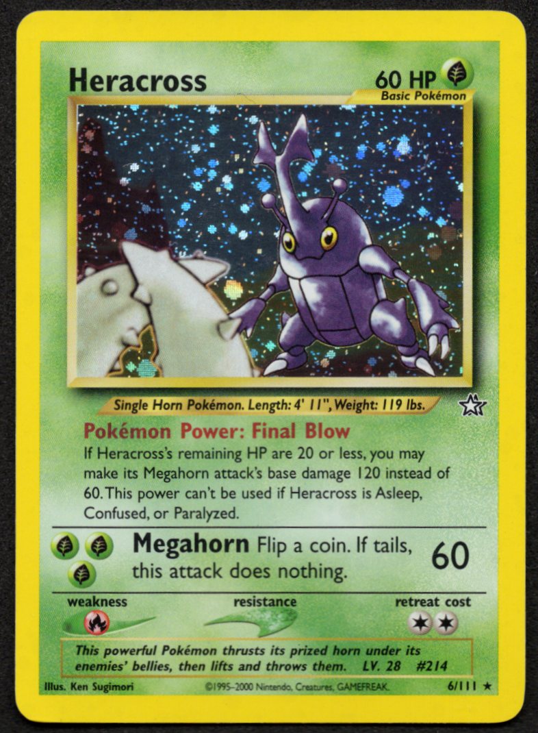 Heracross Holofoil 6/111 (NM) (Neo Genesis)