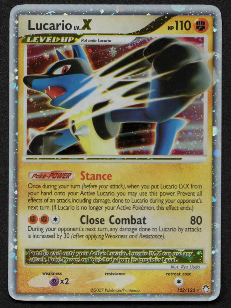 Lucario Lv.X 122/123 (NM) (Mysterious Treasures)