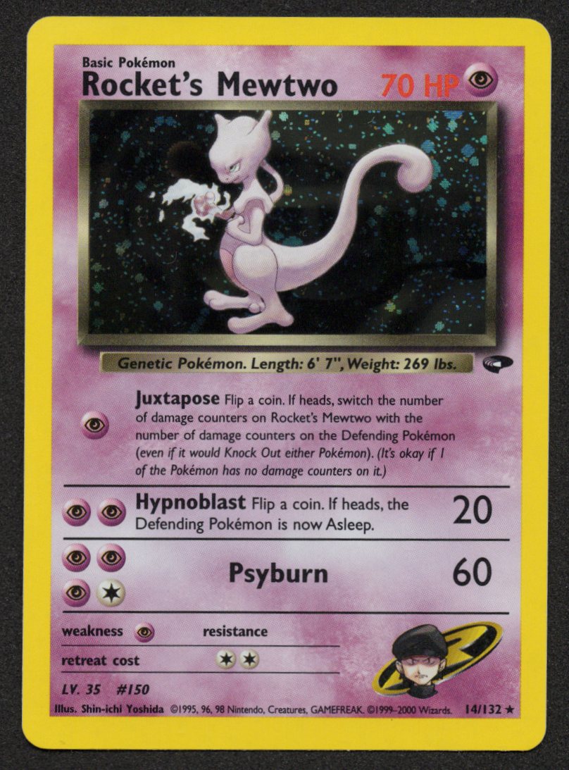 Rocket's Mewtwo 14/132 (NM) (Gym Challenge)