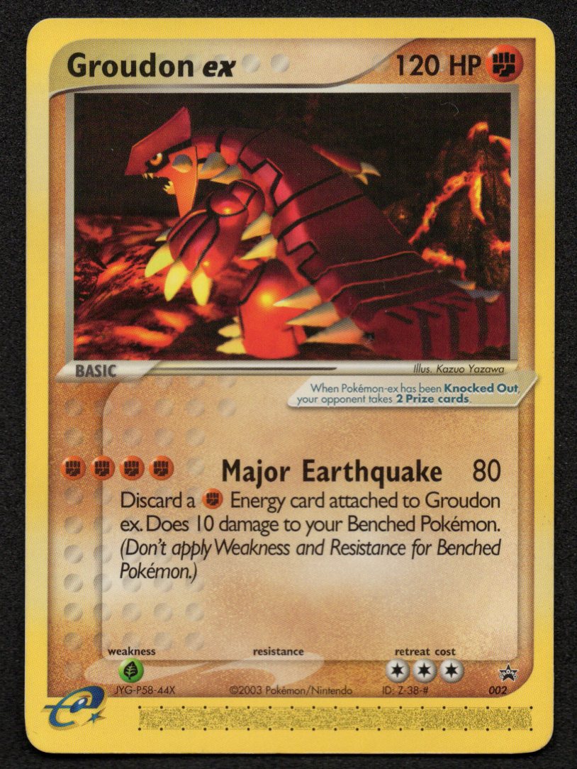 Groudon ex Blackstar Promo 002 (NM) (Nintendo Promo)