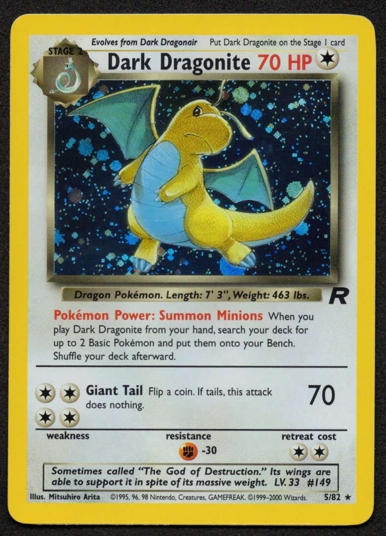Dark Dragonite Holofoil 5/82 (NM) (Team Rocket)