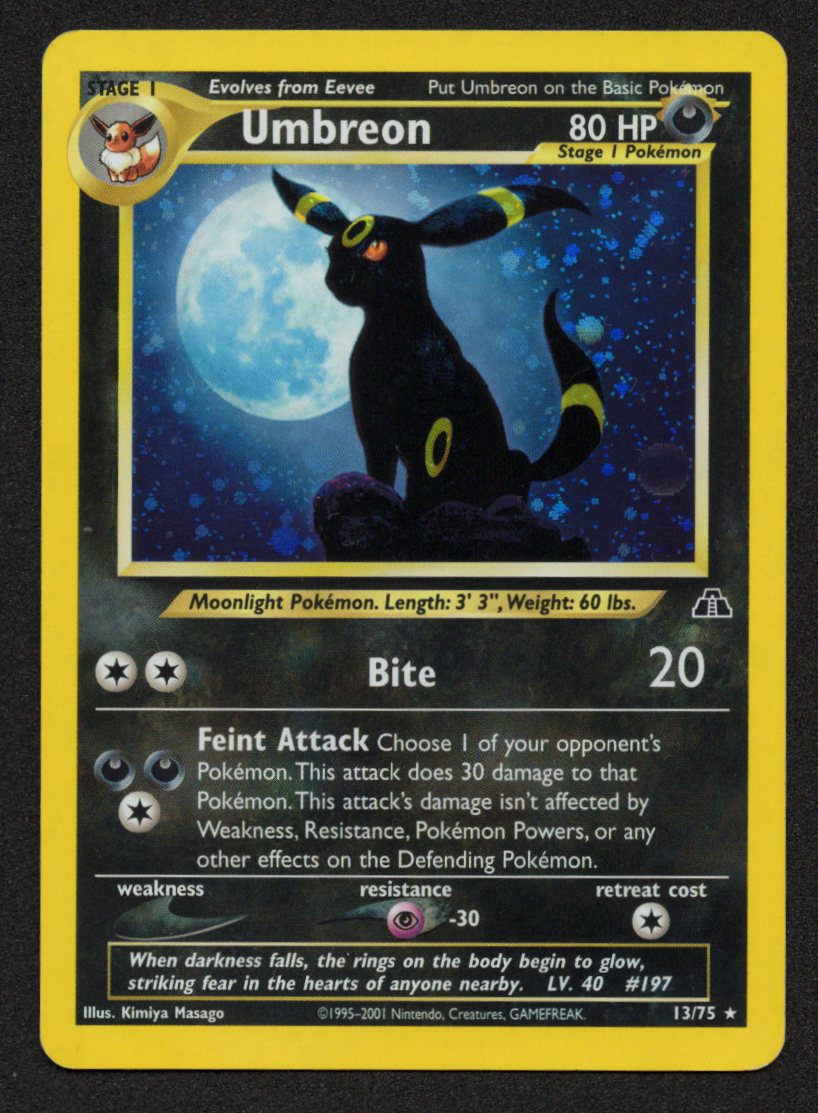 Umbreon Holofoil 13/75 (NM) (Neo Discovery)