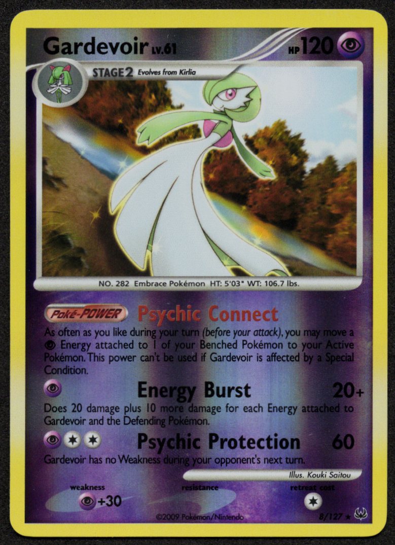 Gardevoir Reverse Holofoil 8/127 (NM) (Platinum)