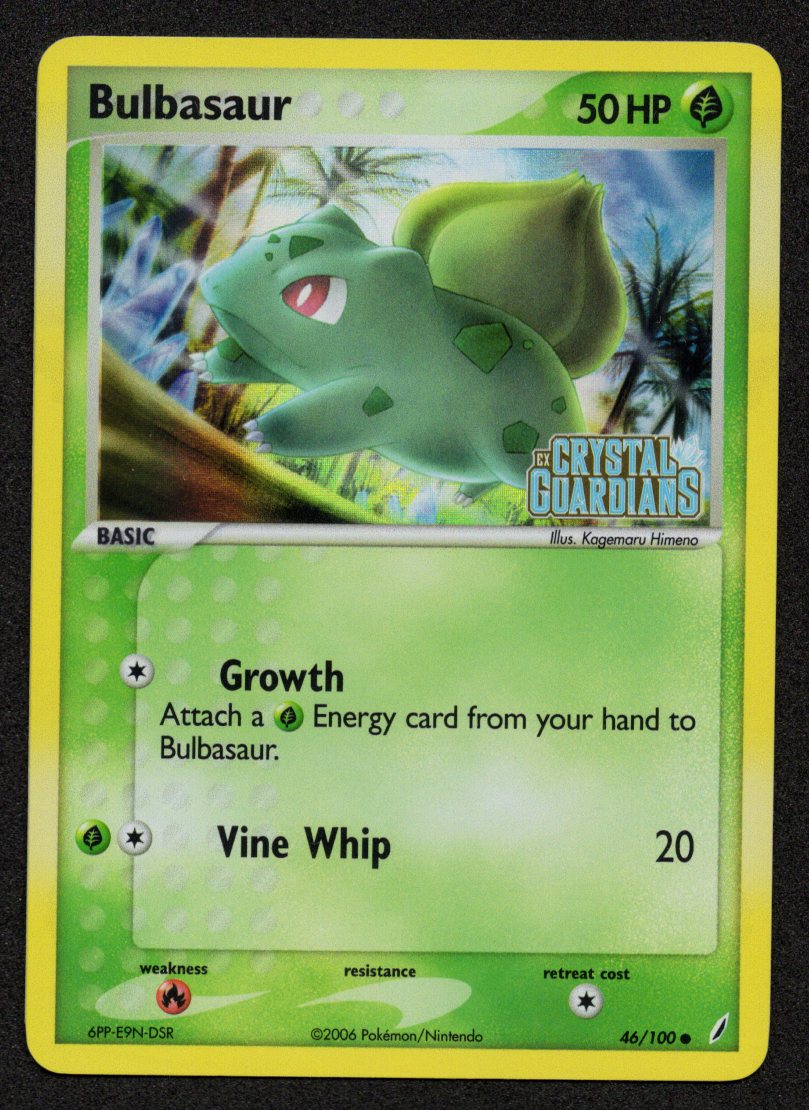 Bulbasaur Reverse Holofoil 46/100 (NM) (EX Crystal Guardians)
