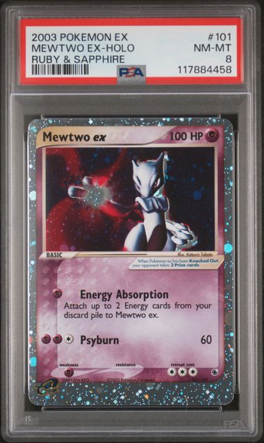 Mewtwo ex EX Ruby & Sapphire PSA 8