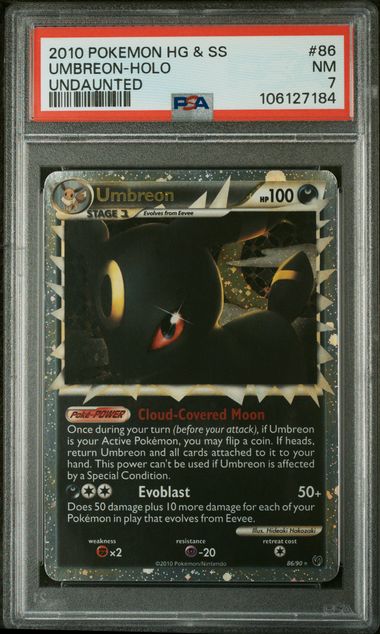 Umbreon Prime Undaunted PSA 7